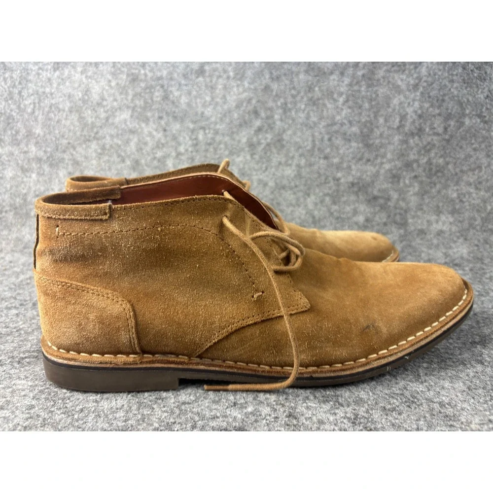 Steve Madden Hacksaw 215 Chukka Boots Mens 11 Tan Suede Lace Up Ankle Boots